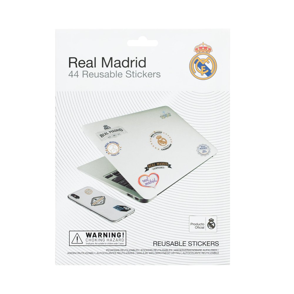 Grupo Erik - Real Madrid Reusable Stickers Autocollants pour gadgets - Multicolore